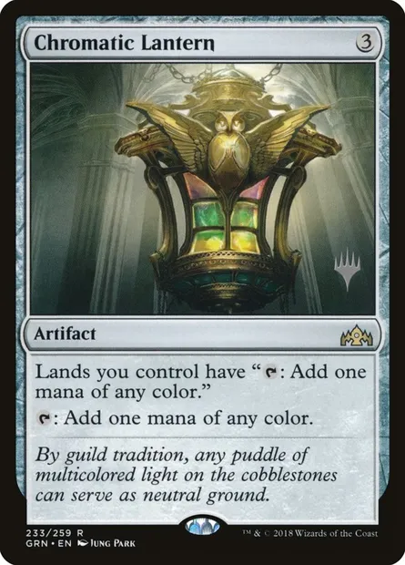 Chromatic Lantern, Magic card PGRN 233p — Guilds of Ravnica Promos set