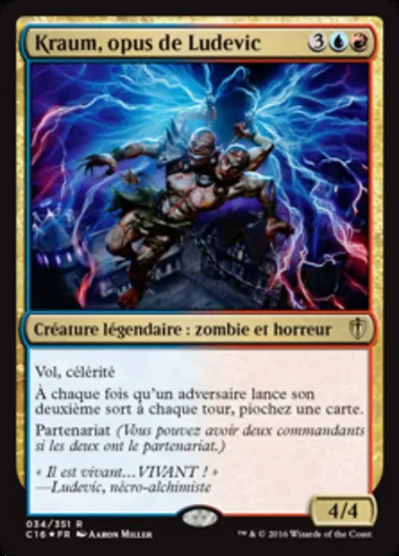 Kraum, opus de Ludevic, carte Magic C16 34 — extension Commander 2016