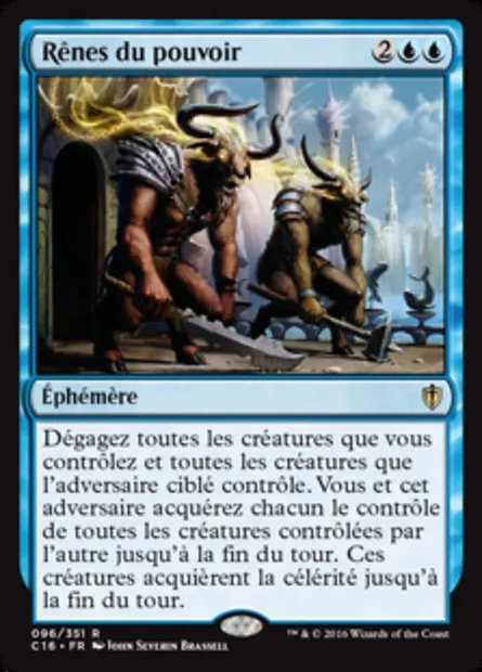 Rênes du pouvoir, carte Magic C16 96 — extension Commander 2016