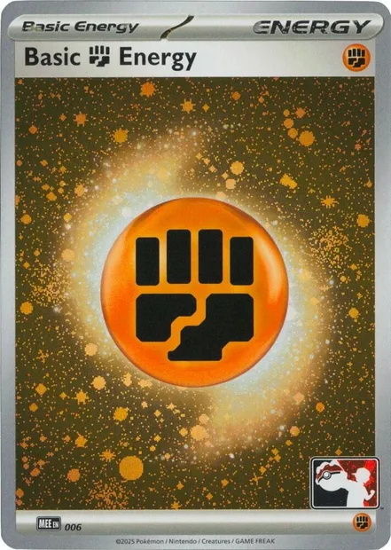 Basic Fighting Energy, Pokémon card PPS 006h — Play! Pokémon Prize Pack Series set