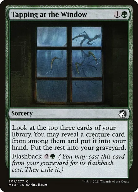 Tapping at the Window, Magic card MID 201 — Innistrad: Midnight Hunt set