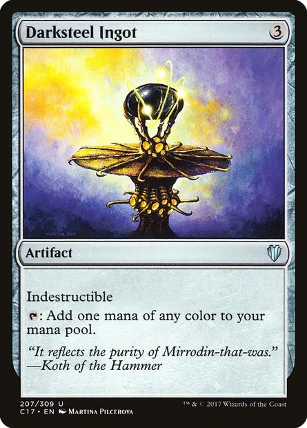 Darksteel Ingot, Magic card C17 207 — Commander 2017 set