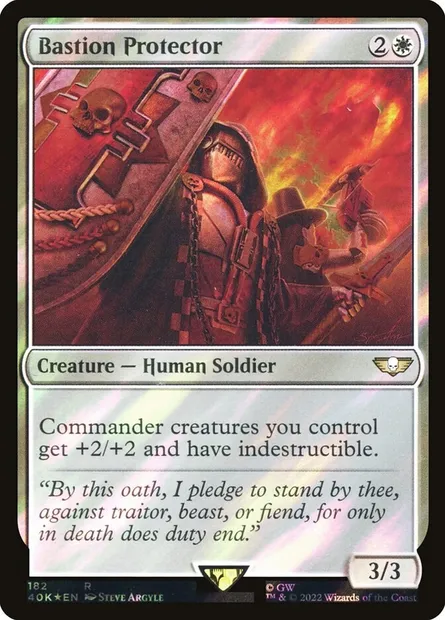 Bastion Protector, Magic card 40K 182★ — Warhammer 40,000 Commander set