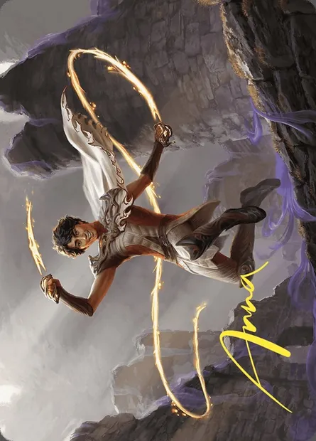 Kellan, the Fae-Blooded // Kellan, the Fae-Blooded, carte Magic AWOE 39 — extension Wilds of Eldraine Art Series