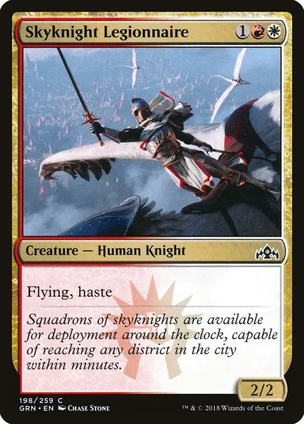 Skyknight Legionnaire, Magic card GRN 198 — Guilds of Ravnica set