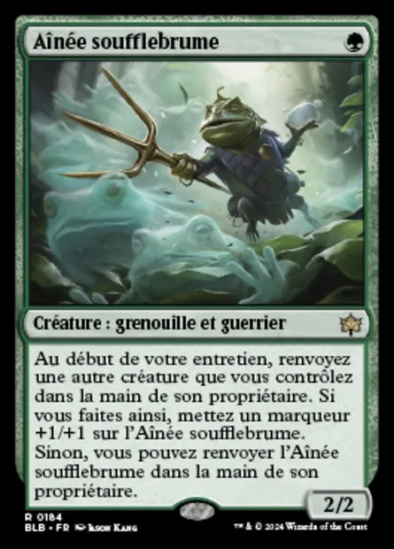 Aînée soufflebrume, carte Magic BLB 184 — extension Bloomburrow