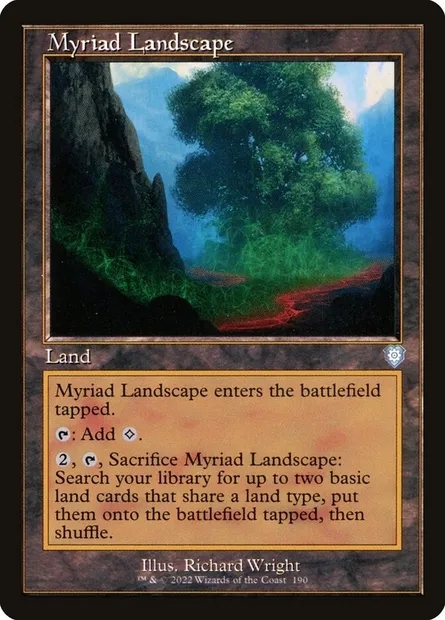 Myriad Landscape, Magic card BRC 190 — The Brothers' War Commander set