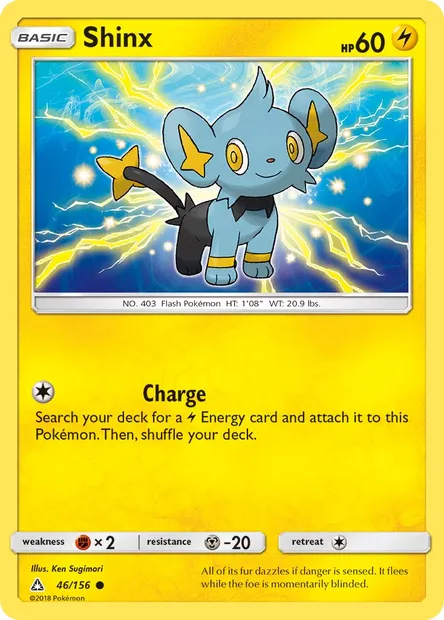 Shinx, Pokémon card UPR 46 — Ultra Prism set