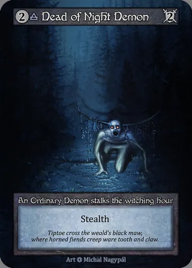 Dead of Night Demon, Sorcery card ALP 050 — Alpha set