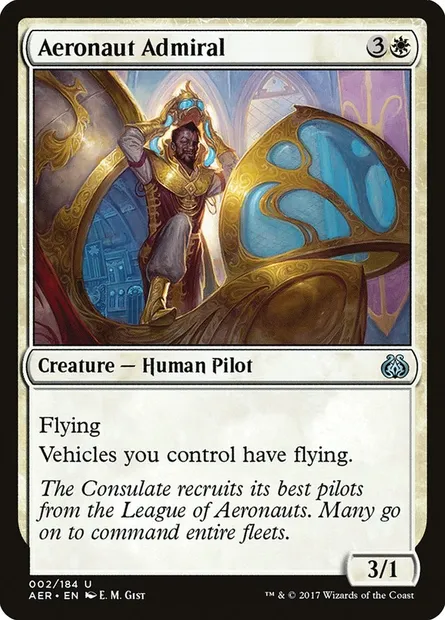 Aeronaut Admiral, Magic card AER 2 — Aether Revolt set