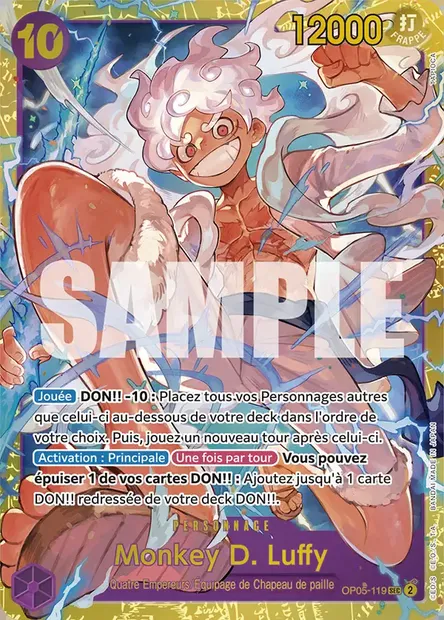 Monkey D. Luffy, carte One Piece OP05-119 — extension AWAKENING OF THE NEW ERA