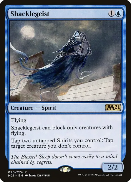 Shacklegeist, Magic card M21 70 — Core Set 2021 set