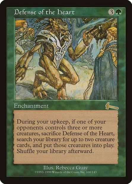 Défense du cOEur de la forêt, carte Magic ULG 100 — extension Héritage d'Urza