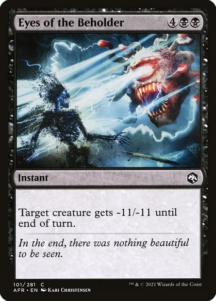 Eyes of the Beholder, Magic card AFR 101 — Adventures in the Forgotten Realms set
