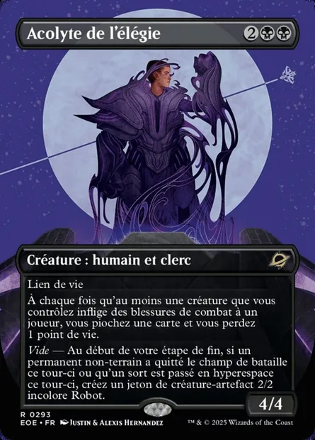 Acolyte de l'élégie, carte Magic EOE 293 — extension Edge of Eternities