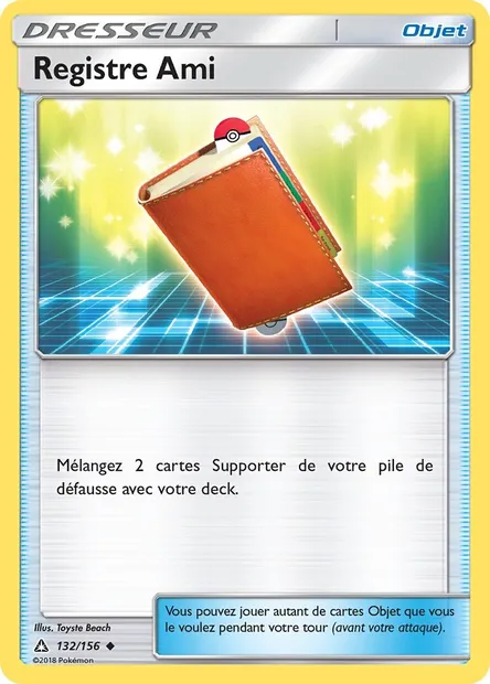 Registre Ami, carte Pokémon UPR 132 — extension Ultra-Prisme