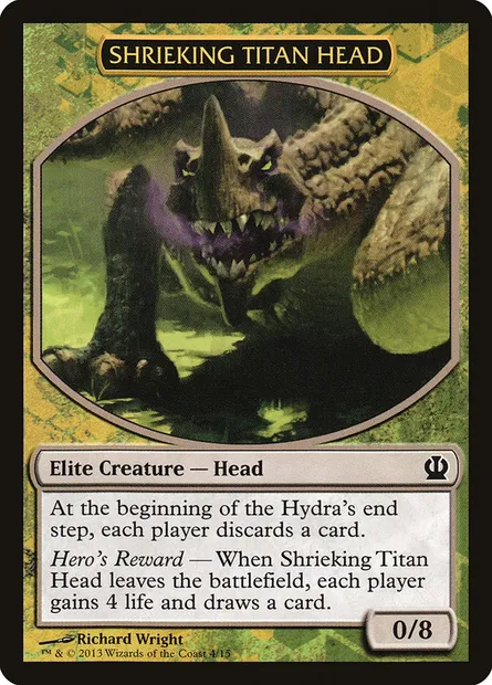 Shrieking Titan Head, carte Magic TFTH 4 — extension Face the Hydra