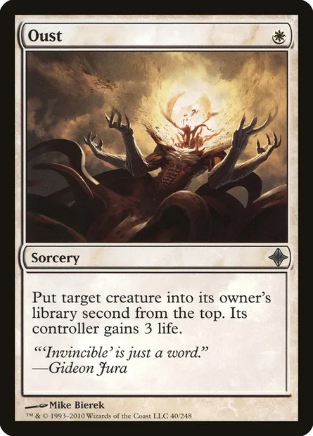 Oust, Magic card ROE 40 — Rise of the Eldrazi set