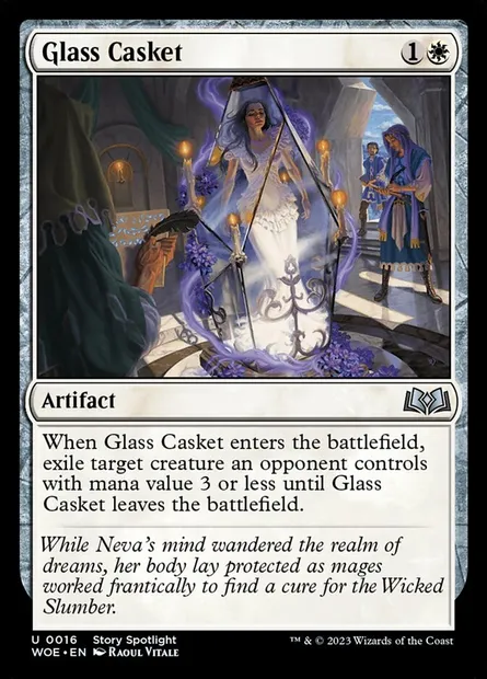 Glass Casket, Magic card WOE 16 — Wilds of Eldraine set