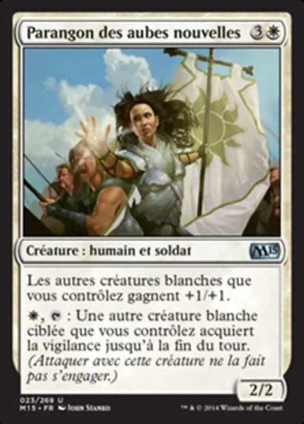 Parangon des aubes nouvelles, carte Magic M15 23 — extension Magic 2015