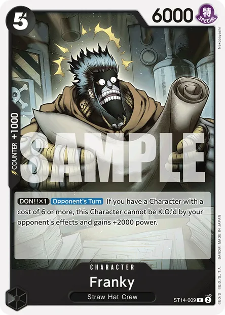 Franky, One Piece card ST14-009 — 3D2Y set