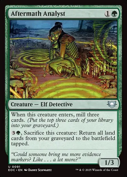 Aftermath Analyst, Magic card EOC 91 — Edge of Eternities Commander set