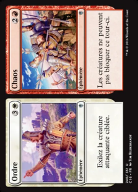 Order // Chaos, carte Magic C16 240 — extension Commander 2016