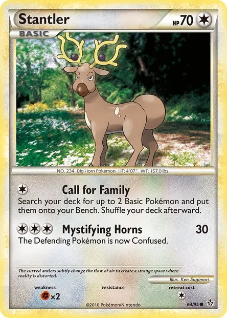 Stantler, Pokémon card UL 64 — Unleashed set