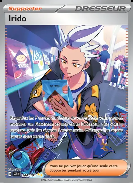 Irido, carte Pokémon SSP 244 — extension Étincelles Déferlantes