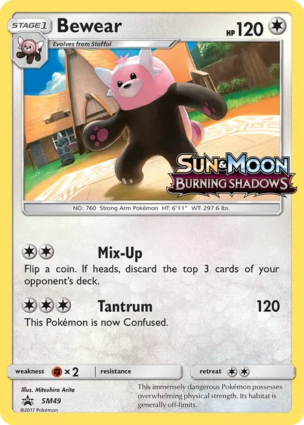 Bewear, Pokémon card SM 49 — SM Black Star Promos set