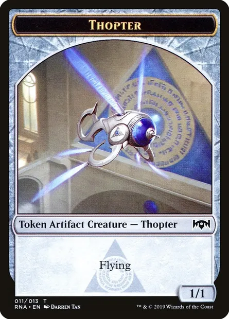 Thopter, carte Magic TRNA 11 — extension Ravnica Allegiance Tokens