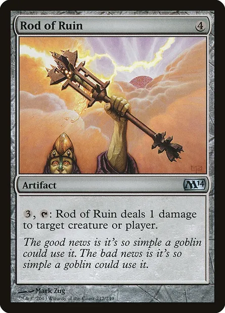Rod of Ruin, Magic card M14 217 — Magic 2014 set