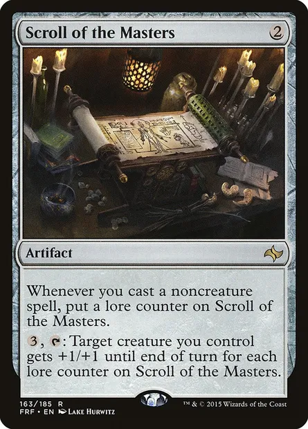 Scroll of the Masters, Magic card FRF 163 — Fate Reforged set