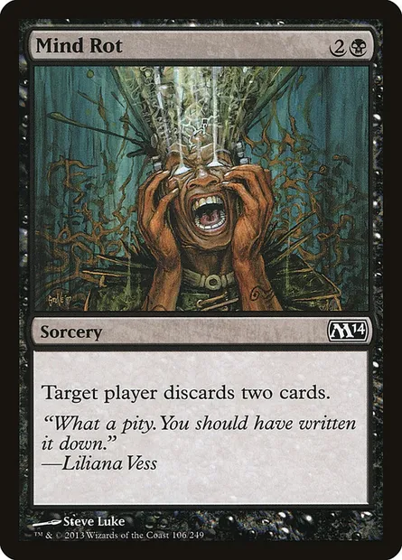 Mind Rot, Magic card M14 106 — Magic 2014 set