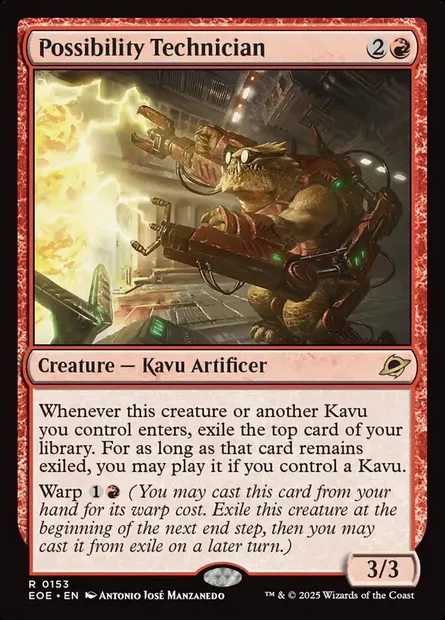 Possibility Technician, Magic card EOE 153 — Edge of Eternities set