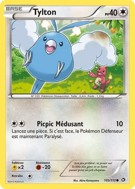 Tylton, carte Pokémon LTR 103 — extension Legendary Treasures