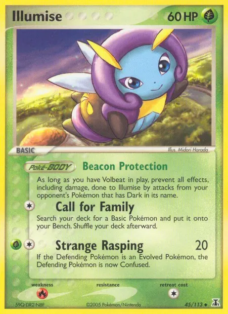 Illumise, Pokémon card DS 45 — Delta Species set