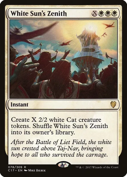 White Sun's Zenith, Magic card C17 78 — Commander 2017 set