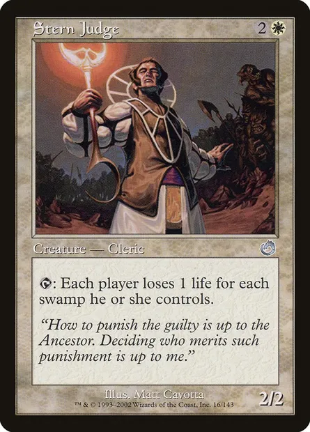 Juge sévère, carte Magic TOR 16 — extension Tourment
