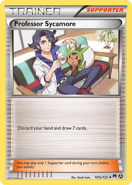 Professor Sycamore, Pokémon card BKP 107a — BREAKpoint set