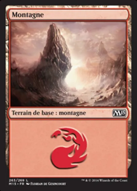 Montagne, carte Magic M15 263 — extension Magic 2015