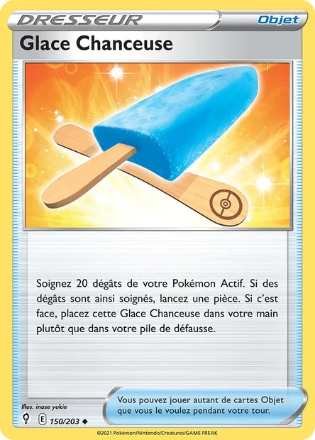 Glace Chanceuse, carte Pokémon EVS 150 — extension Évolution Céleste