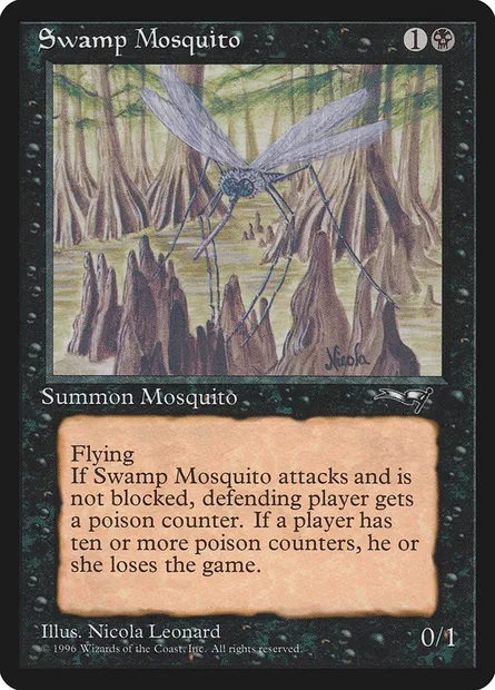 Swamp Mosquito, Magic card ALL 63b — Alliances set