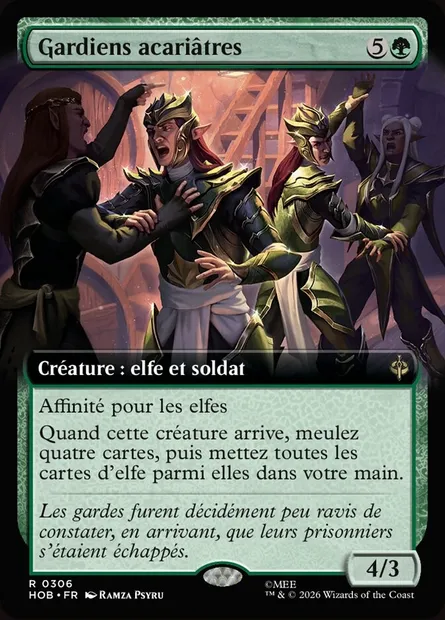 Gardiens acariâtres, carte Magic HOB 306 — extension The Hobbit