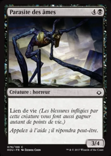 Parasite des âmes, carte Magic HOU 76 — extension L’âge de la destruction