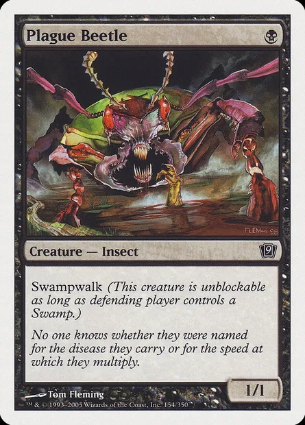 Plague Beetle, Magic card 9ED 154 — Ninth Edition set