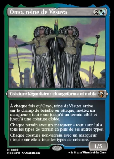 Omo, reine de Vésuva, carte Magic M3C 22 — extension Modern Horizons 3 Commander