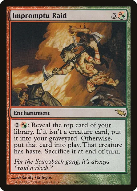 Impromptu Raid, Magic card SHM 209 — Shadowmoor set