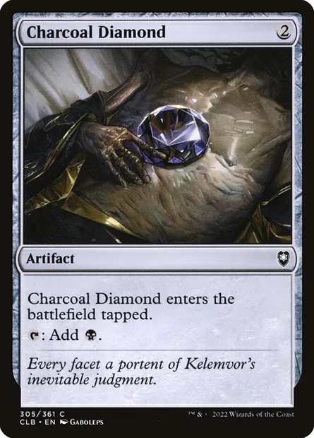 Charcoal Diamond, Magic card CLB 305 — Commander Legends: Battle for Baldur's Gate set