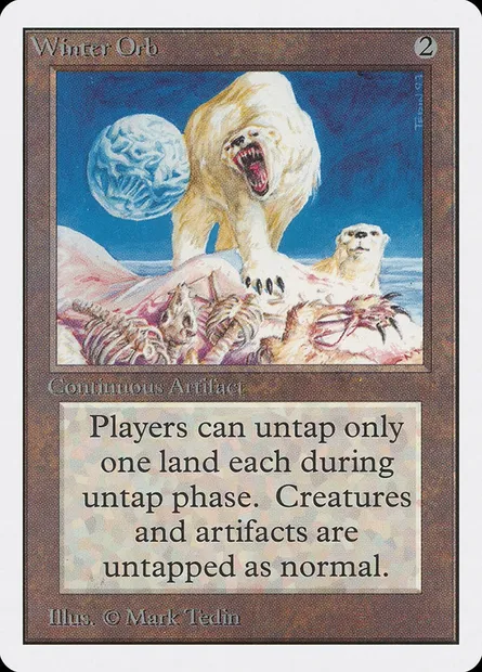 Winter Orb, Magic card 2ED 276 — Unlimited Edition set